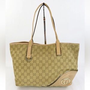 Gucci Tan Monogram Tote